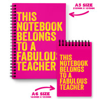 Fabulous Pink Teacher Notebook